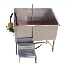 Stainless steel Pet bathtub pet pedal bath sink with hair dryer machine